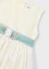 Mayoral Girl Embroidered Tulle Dress