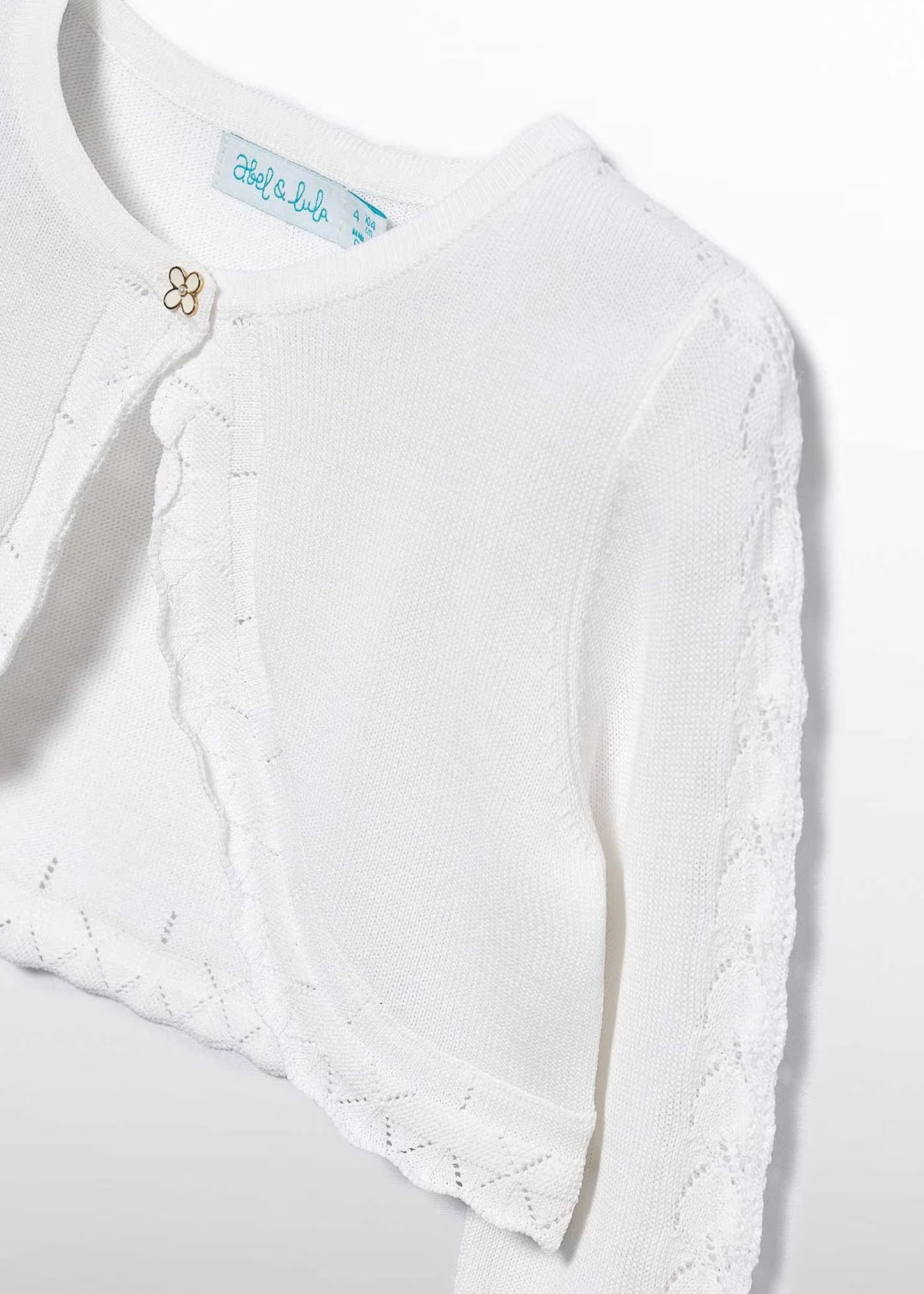 Abel & Lula Girl Knit Crop Cardigan