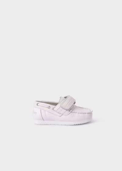 Mayoral baby leather boat shoes