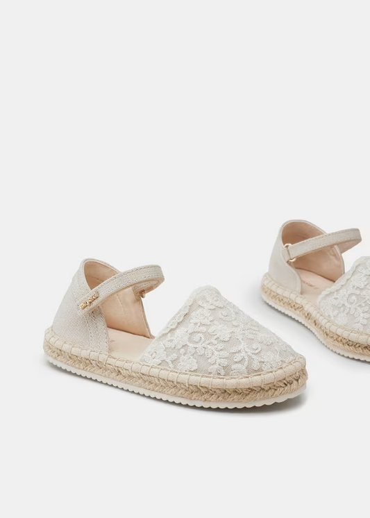 Mayoral Girls lace espadrilles