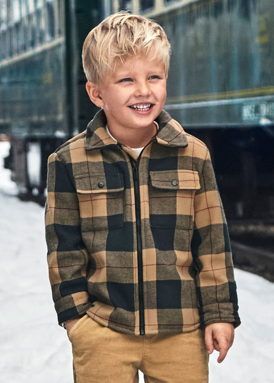 Mayoral Boys Plaid Jacket