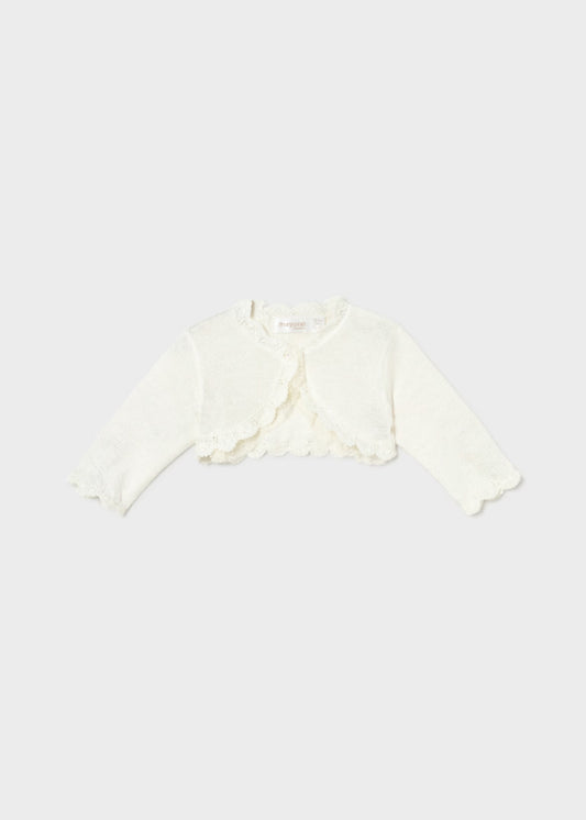 Mayoral Newborn Girl Crop Knit Cardigan