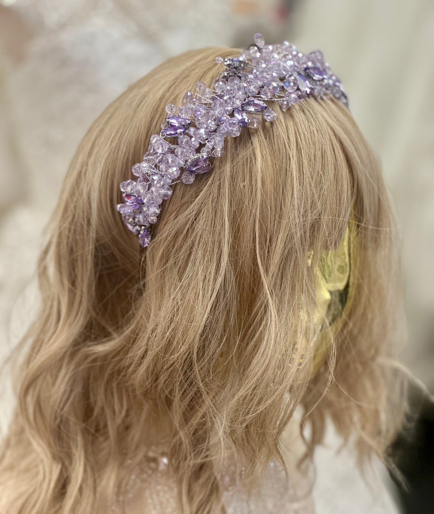 Lilac Crystal Headband
