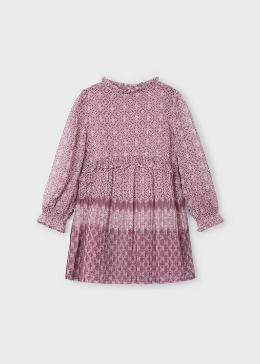 Mayoral Pleated Tulle Dress