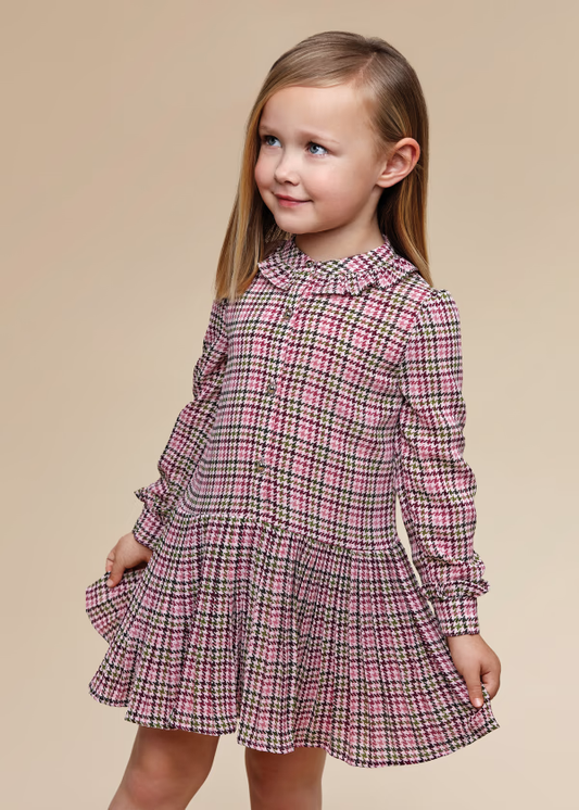 Mayoral Plaid Gauze Dress