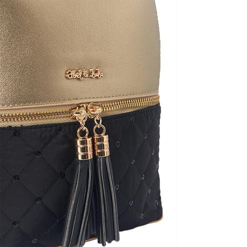 Abel & Lula Black & Gold Backpack