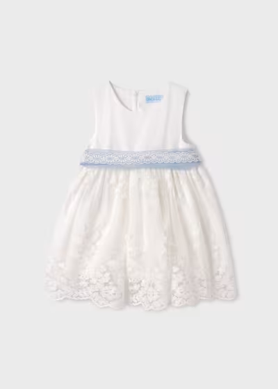 Abel & Lula Baby Jacquard Tulle Dress