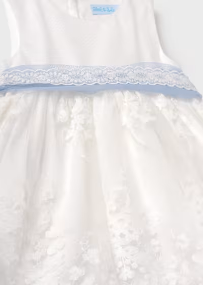Abel & Lula Baby Jacquard Tulle Dress