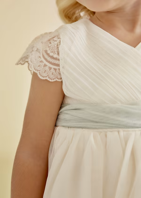 Abel & Lula Pleated Tulle Dress