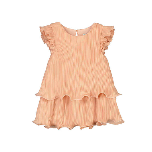 Abel & Lula Pleated Crepe Dress