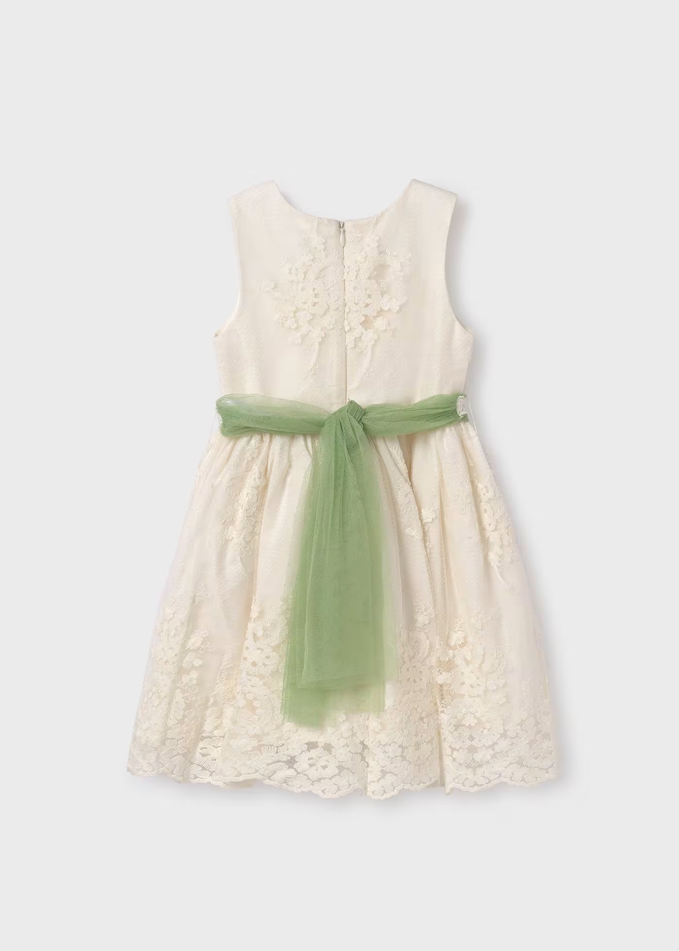 Abel & Lula Girls Tulle Jacquard Dress