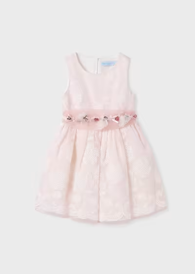 Abel & Lula Girl Embroidered Organza Dress