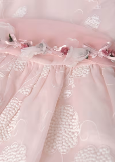 Abel & Lula Girl Embroidered Organza Dress