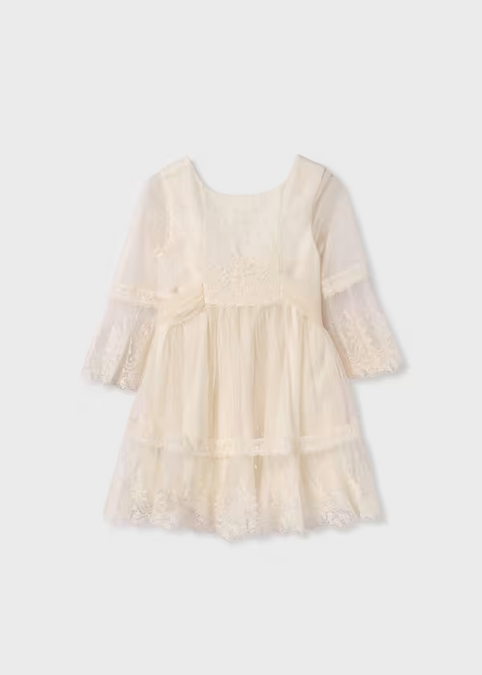 Abel & Lula Girls Tulle Plumeti Dress