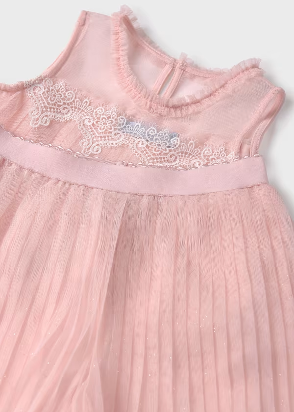 Abel & Lula Girl Set Of Pleated Tulle Pants And Top