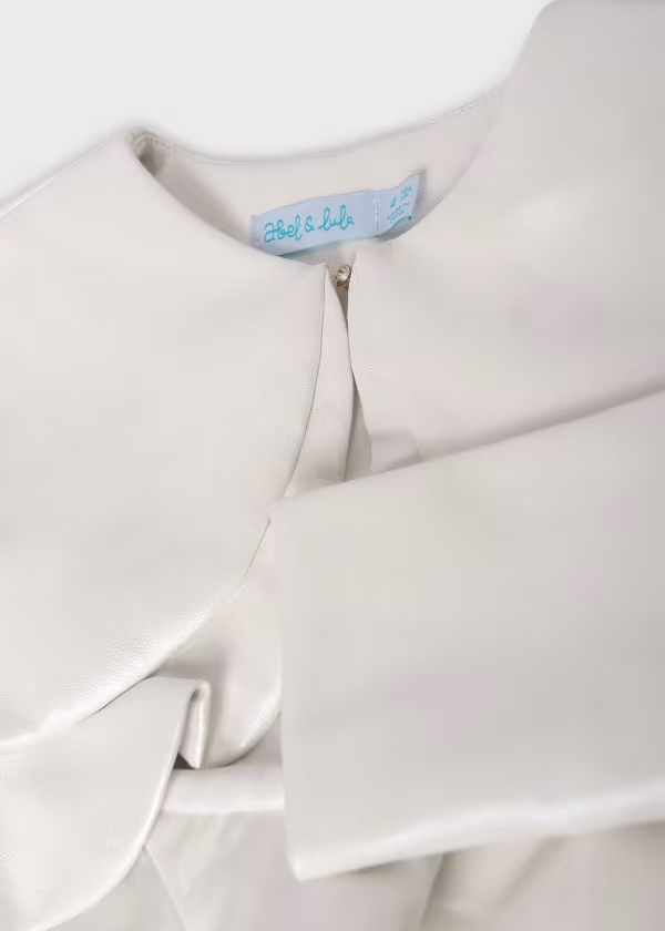 Abel & Lula Girls Pearl Ruffle Cardigan