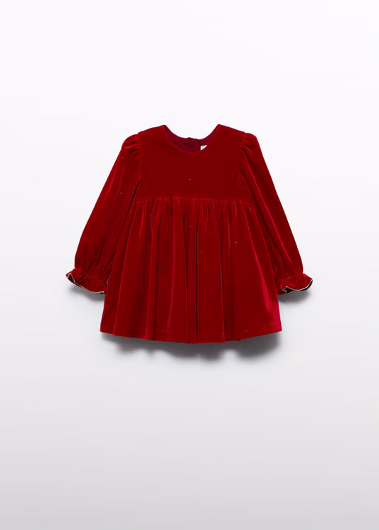 Abel & Lula Glitter Velvet Dress