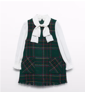 Abel & Lula Tweed Pinafore Dress