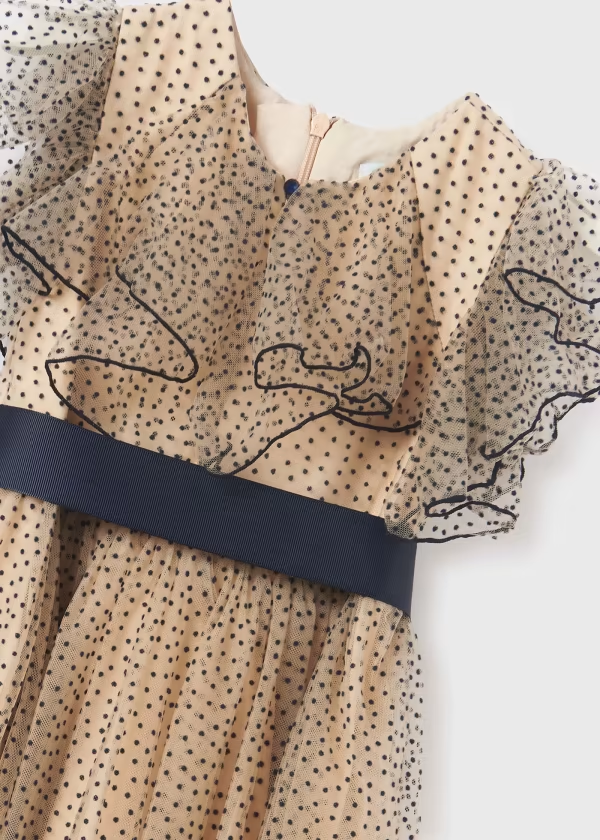 Abel & Lula Flocked Tulle Dress