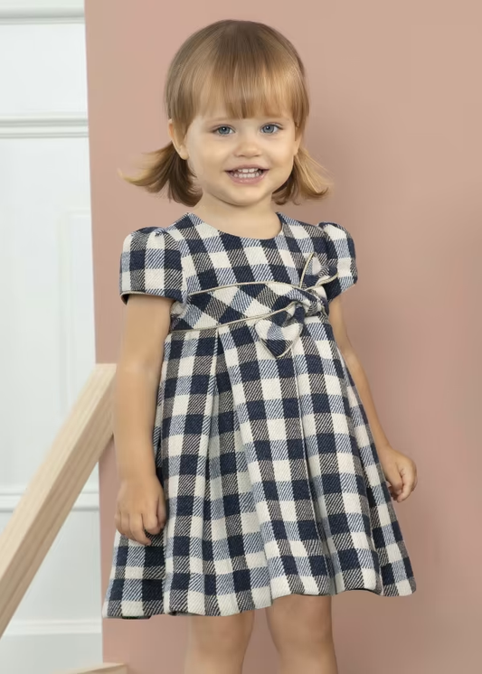 Abel & Lula Lurex Plaid Dress