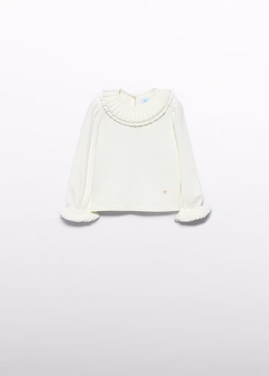 Abel & Lula Blouse & Houndstooth Shorts Set