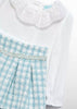 Abel & Lula Baby Girl Lurex Plaid Bermuda Shorts Set