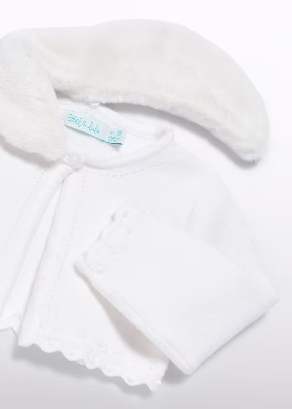 Abel & Lula Cardigan with Detachable Collar