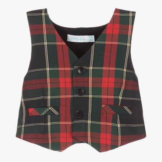 Abel & Lula Plaid Vest