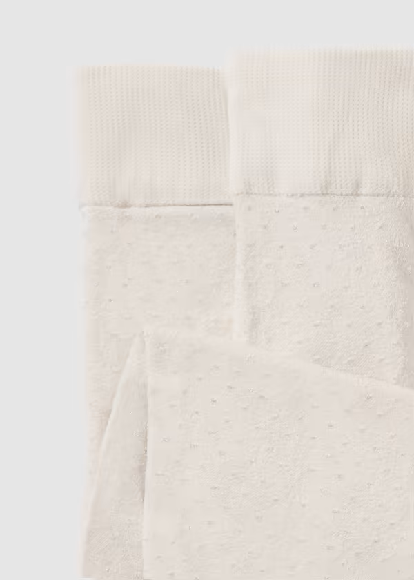 Girls Jacquard Polka Dot Tights