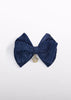 Abel & Lula Girl Pleated Knit Bow Hair Clip