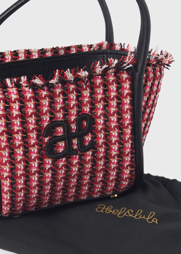 Abel & Lula Plaid Tweed Basket Purse