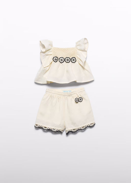Abel & Lula Girl Crochet Applique Set