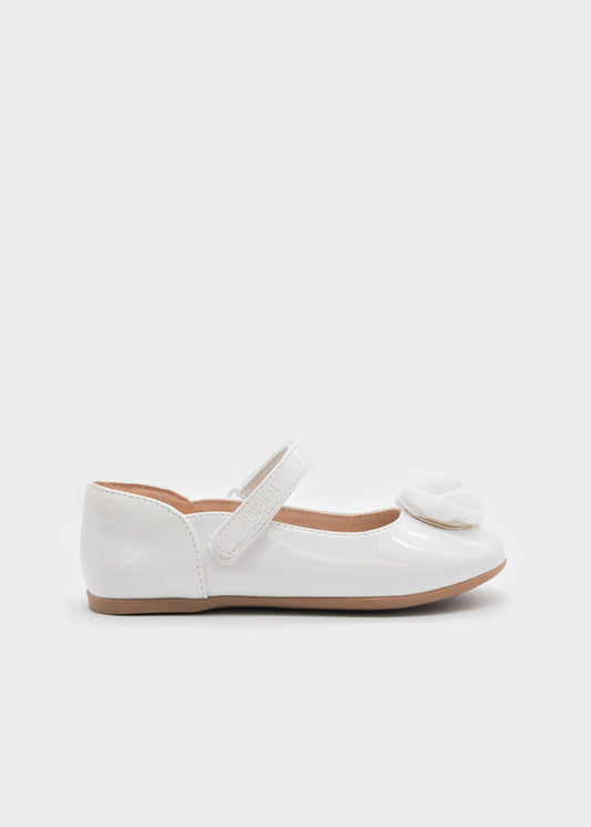 Mayoral Girl Patent Leather Flower Mary Janes