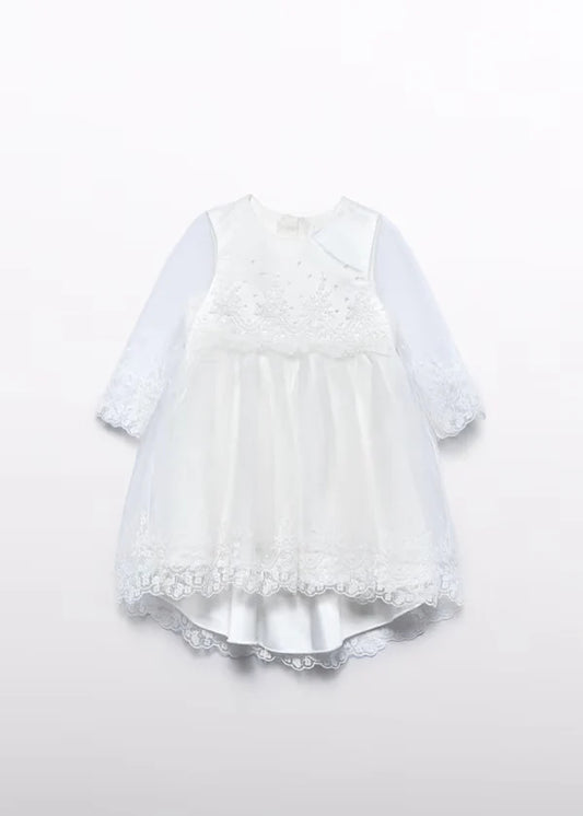 Abel & Lula Baby Girl Embroidered Tulle Dress