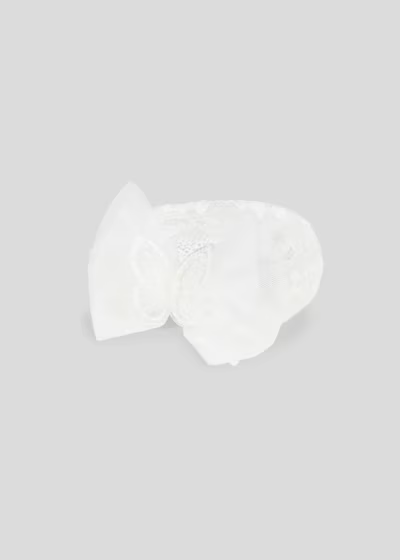 Mayoral Newborn bow socks and headband set