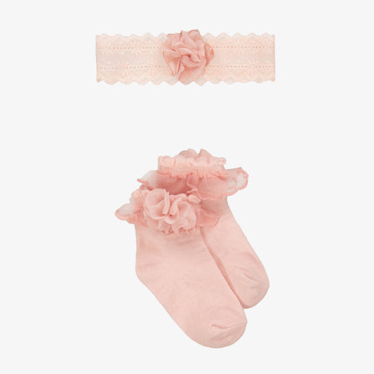 Mayoral Headpiece & Sock Set