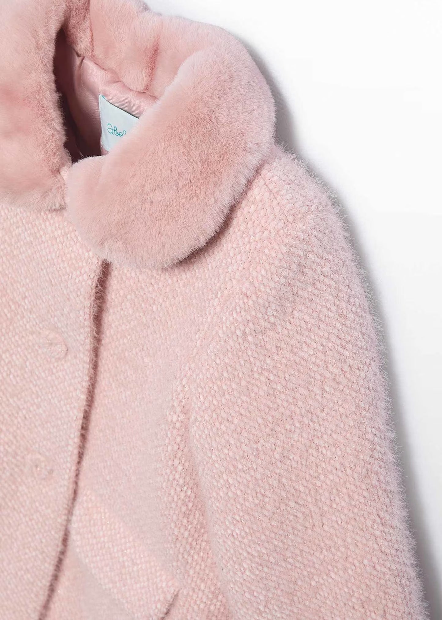 Abel & Lula Baby Girl Textured Knit Coat