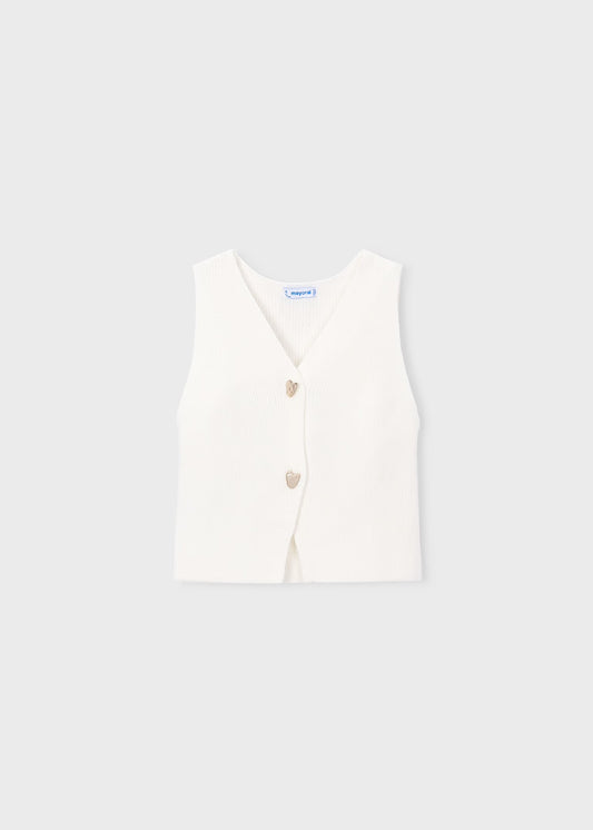 Mayoral 2pc Girl Knit Vest & Linen Pants Set
