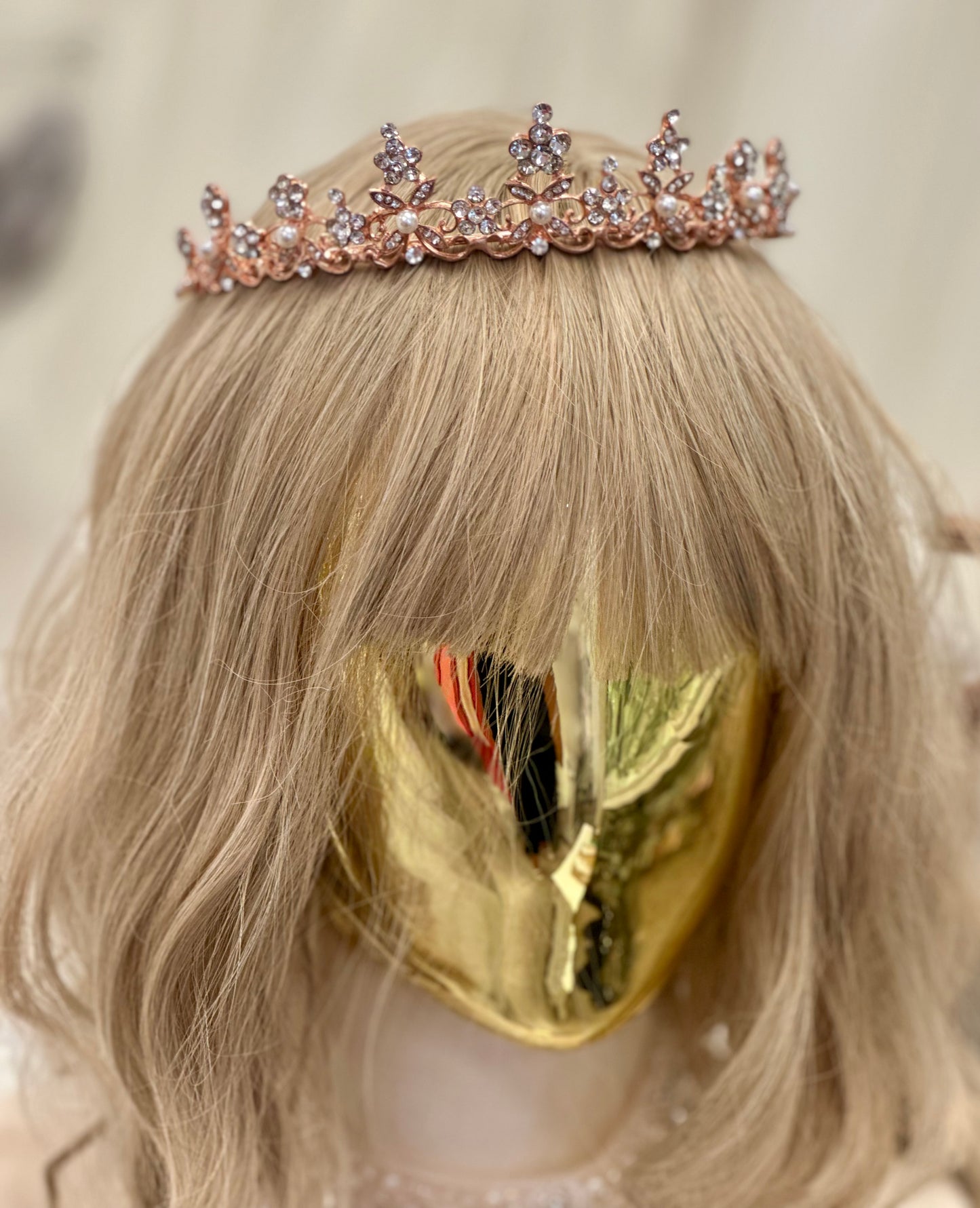Girls Rose Gold Tiara