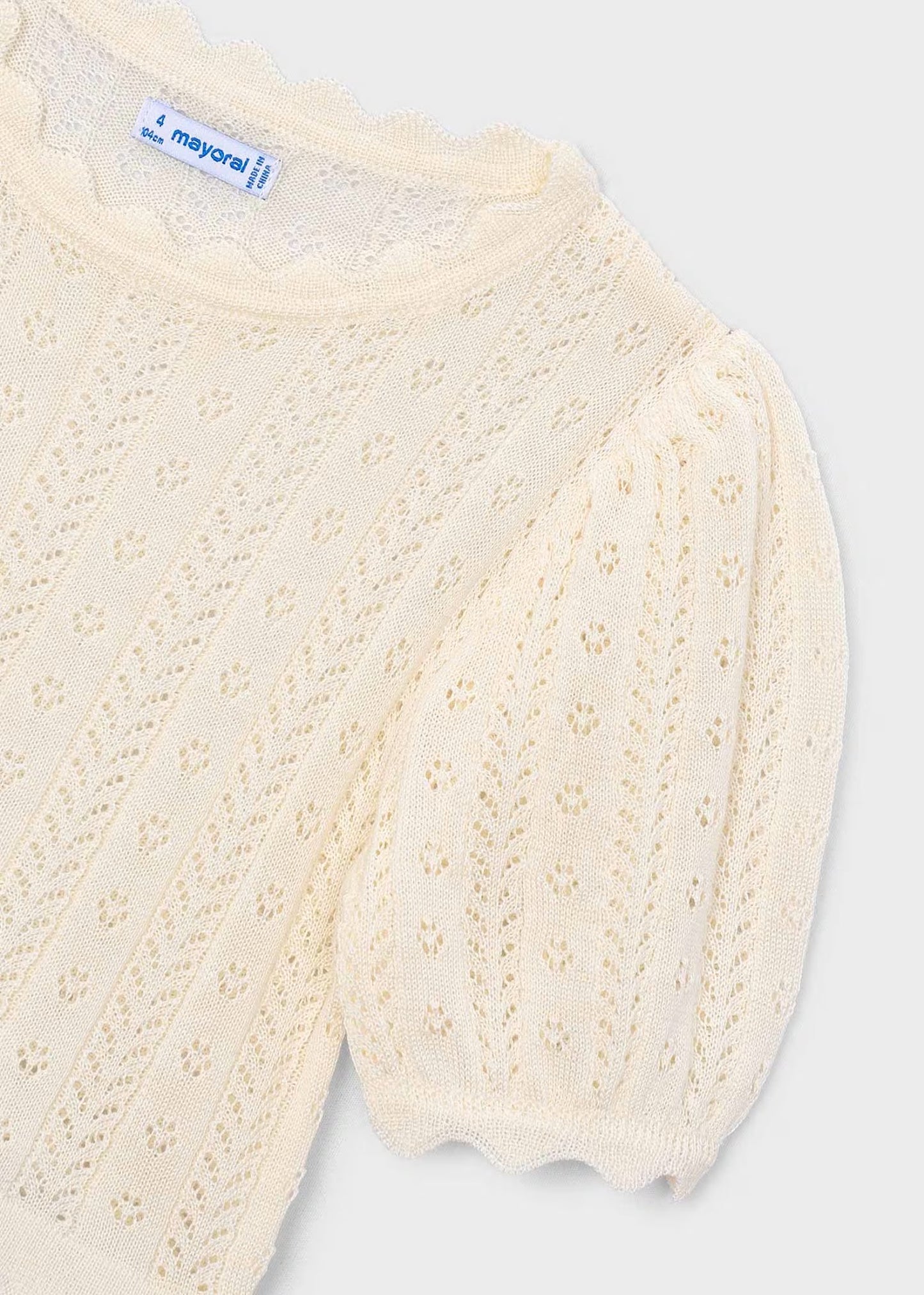 Mayoral Girl Openwork Shirt