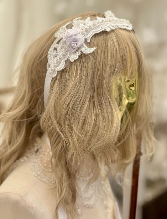 Girls Floral Appliqué Headband
