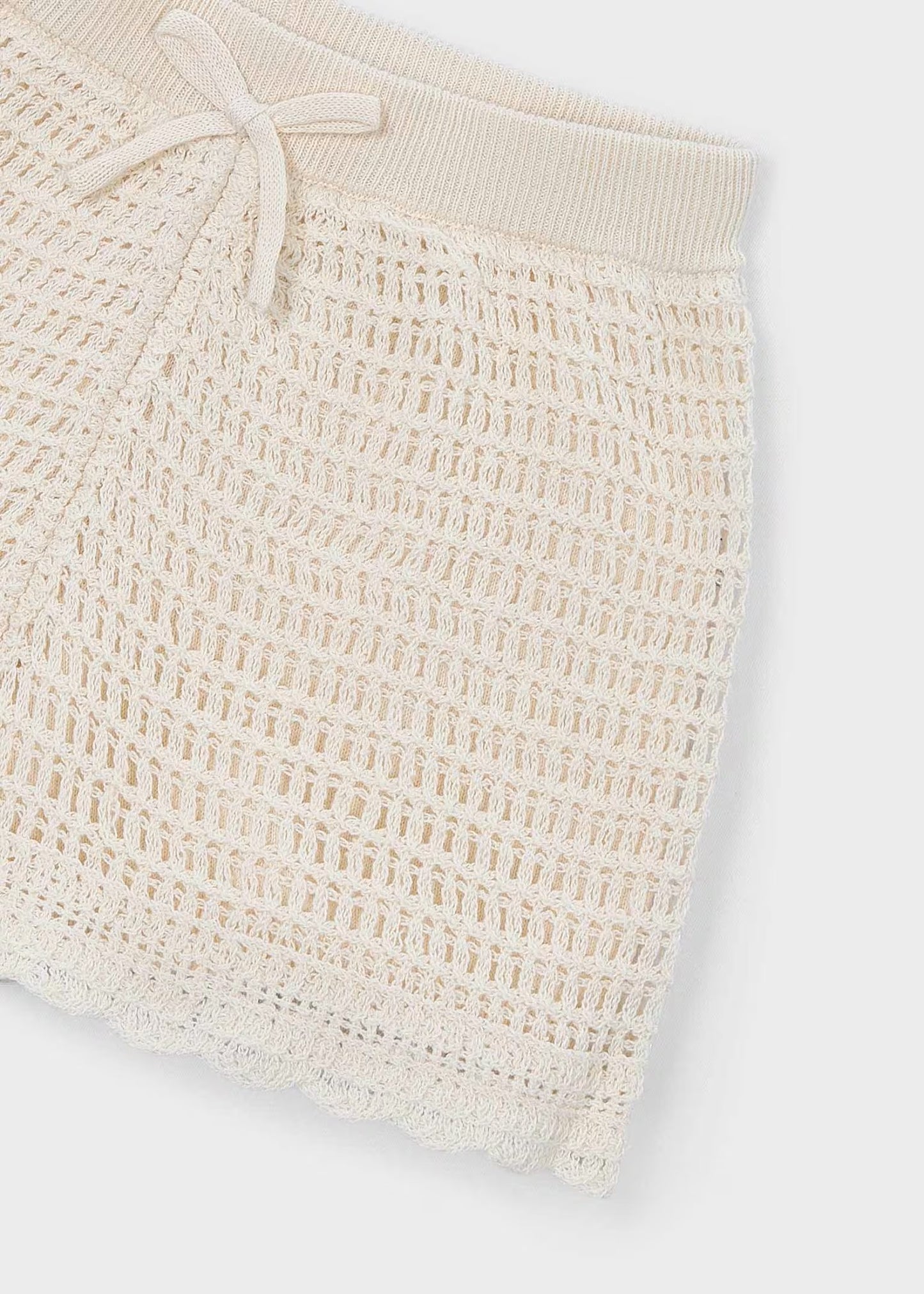 Mayoral Girl Crochet Top/Shorts Set