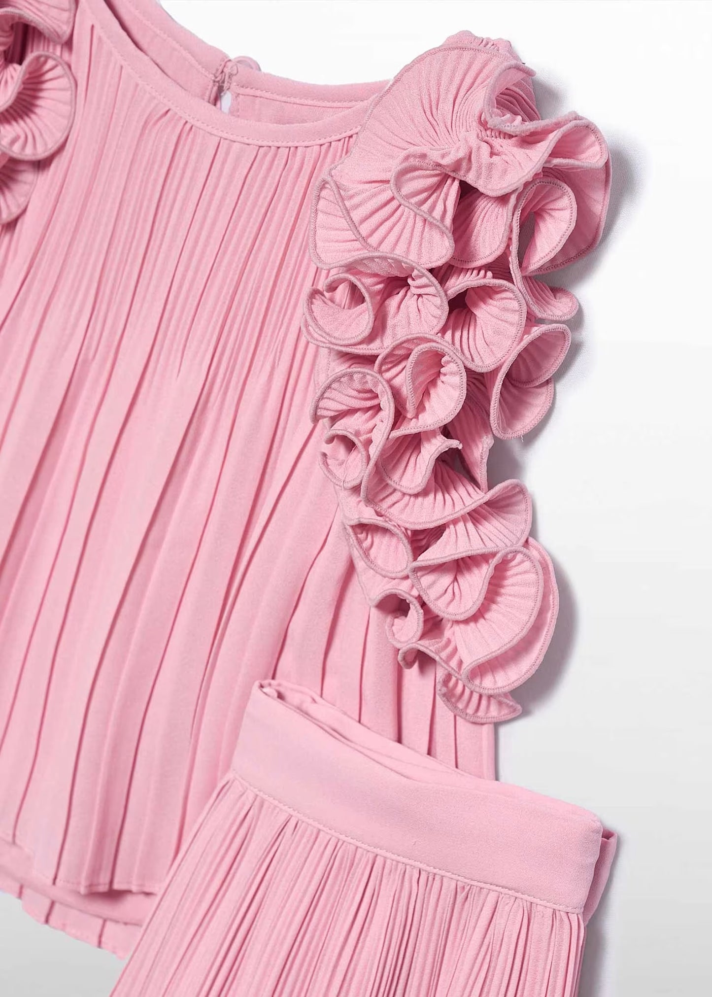 Abel & Lula Girl Pleated Chiffon Set