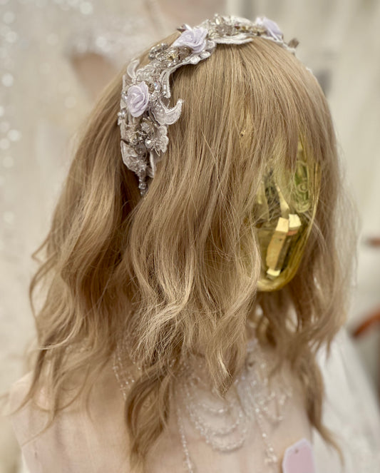 Girls Crystal Metal Star Headband