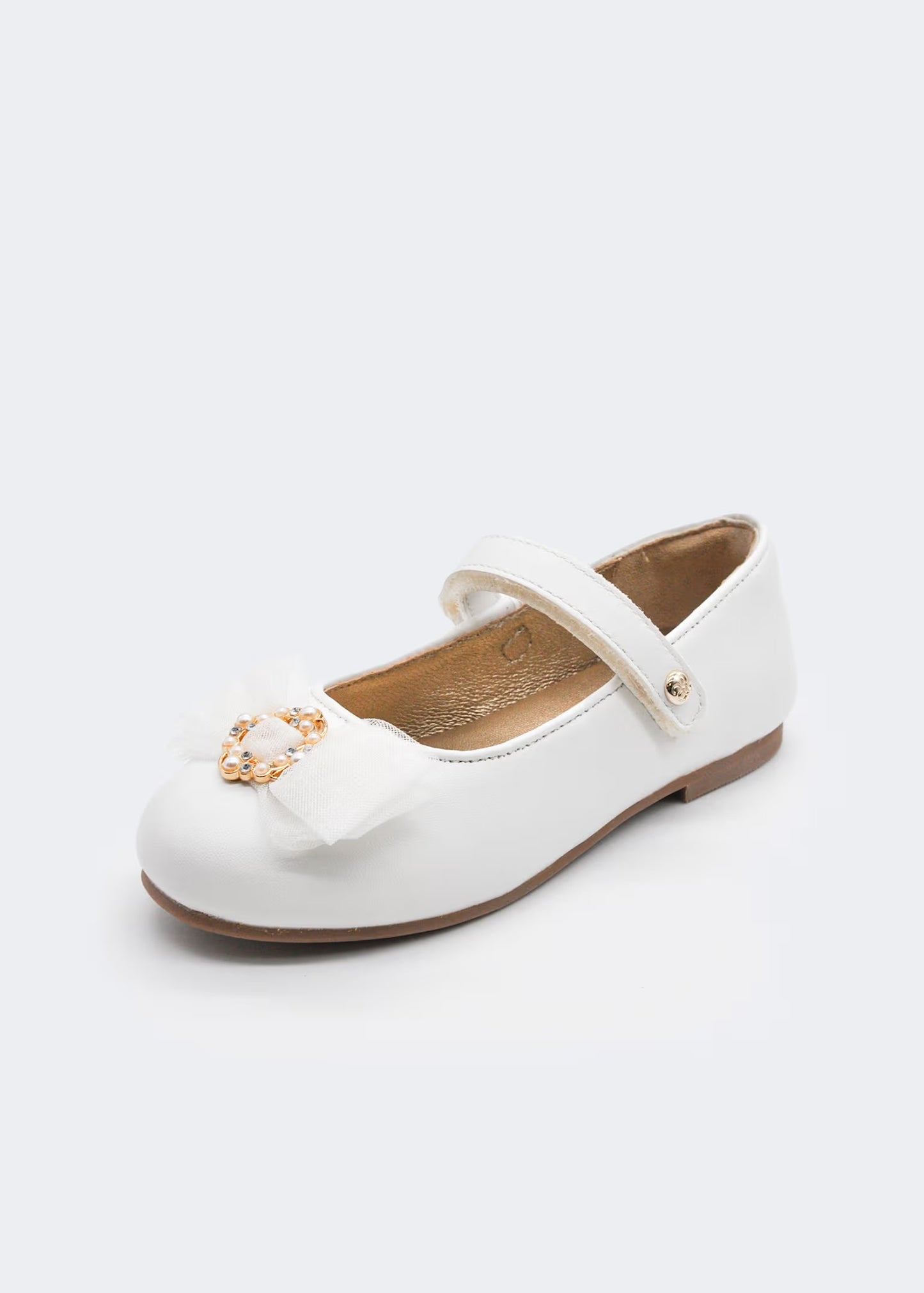 Abel & Lula Girl Tulle Bow Mary Janes