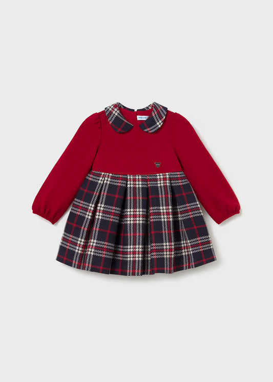 Mayoral Baby Mixed Plaid Dress
