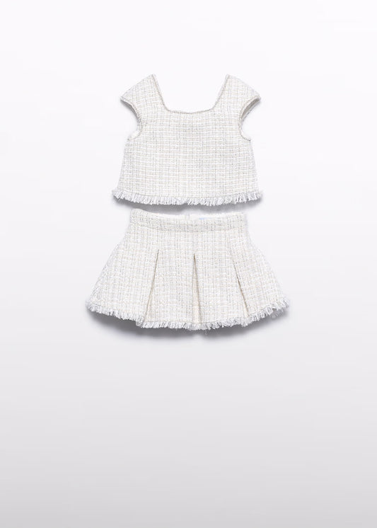 Abel & Lula Girl Tweed Set