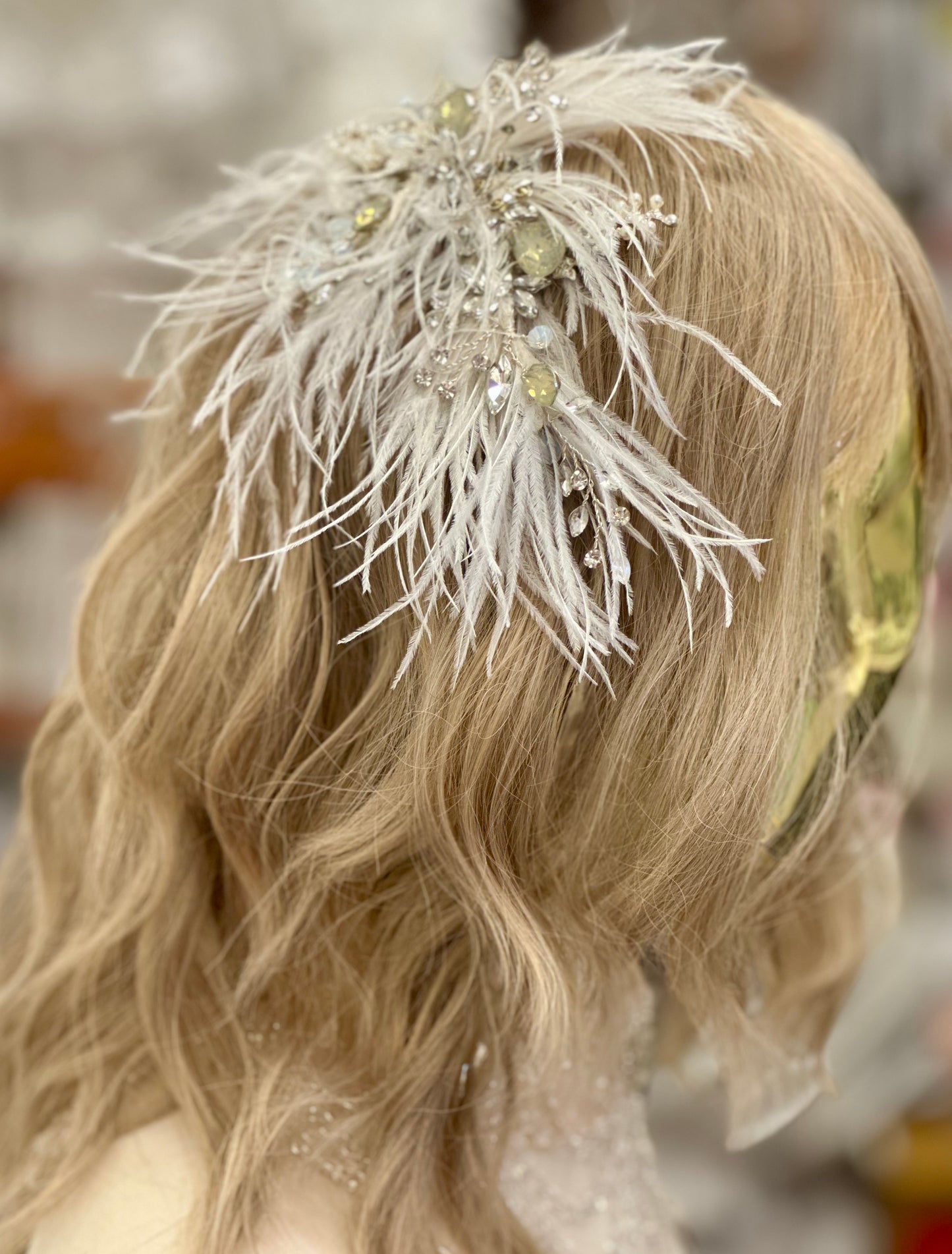 Rhinestone Feather Headpiece