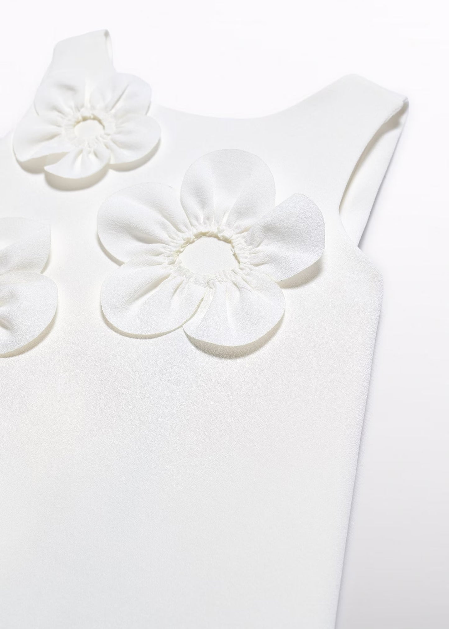 Abel & Lula Girl 3D Floral Crepe Dress