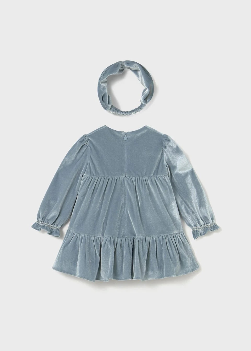 Mayoral Girl Velvet Dress & Headband Set